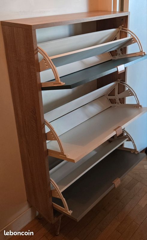 Meuble à chaussures 3 portes – faible profondeur (image 4)