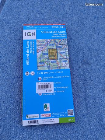 Carte GPS Randonnée Villard-de-Lans / Mont Aiguille / PNR Du Vercors (Réf. 3236OT)