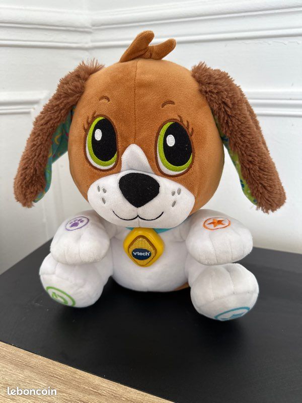 VTech Toutou Parle avec Moi, Jouet Chien Interactif Qui Répète