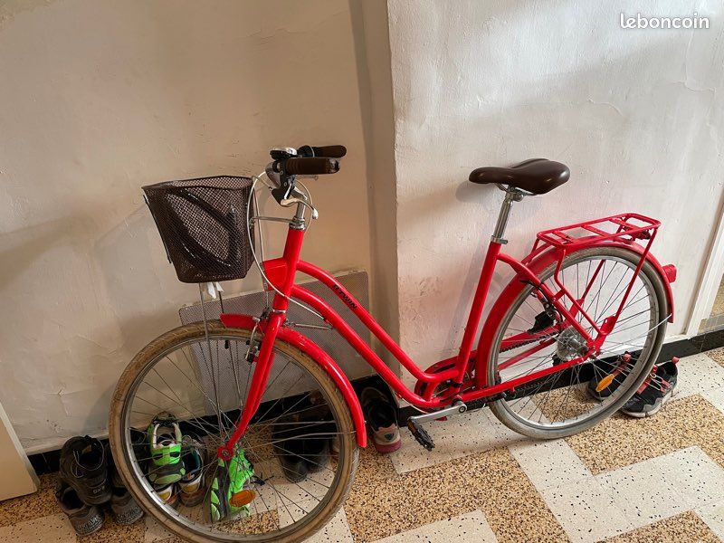 Vélo btwin occasion elops 520 rouge (image 5)