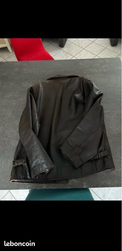 Blouson aviateur en cuir Redskins Taille XL (image 4)