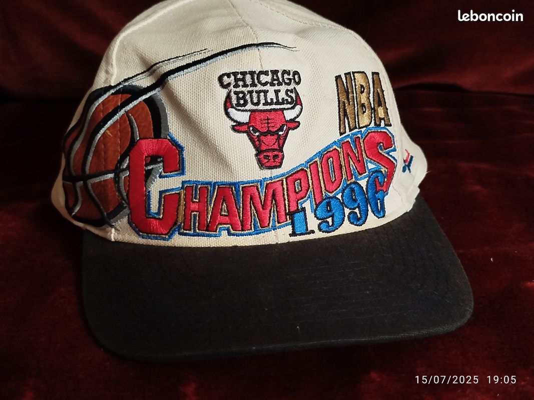 Casquette Vintage Chicago Bulls NBA - Taille Unique, Occasion - Pour Fans De Basket Et Style Streetwear Rétro