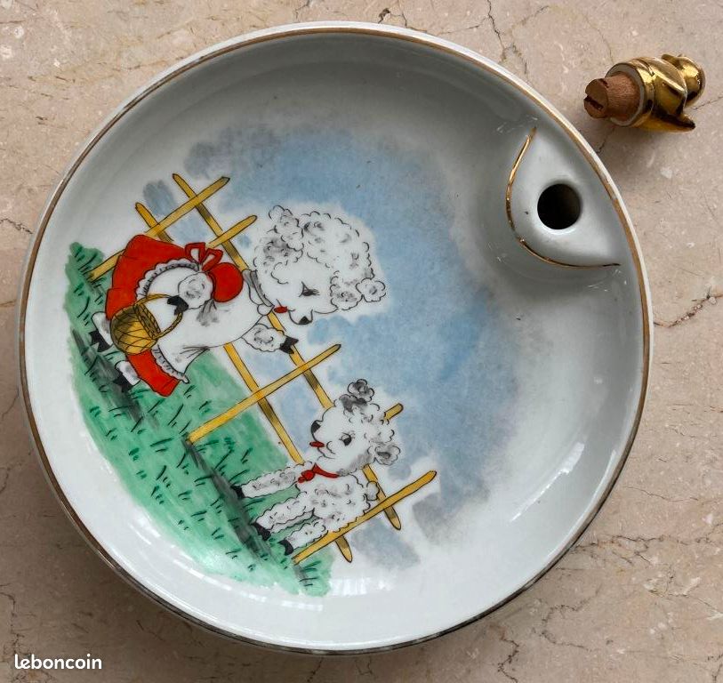 Assiette pour bébé en Limoges ancien (image 2)