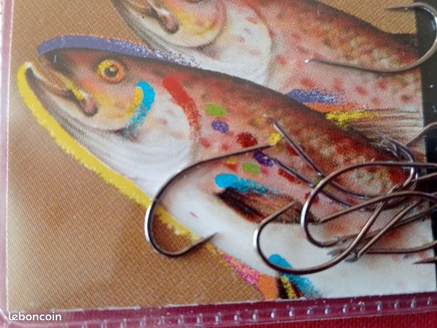 Lot De 6 Paquets Hameçons Mustad Spinled Vintage Années 60 - Taille 6