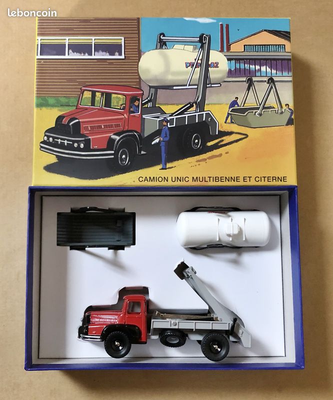 Dinky Toys - 1:43 - Ref. 805 Unic Multi Benne Et Citerne Made In France Dinky Toys - 1:43 - Ref. 805 Unic Multi Benne Et Citerne Made In France
