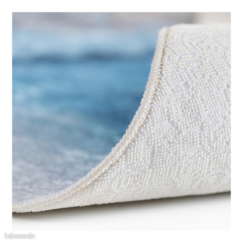 Tapis plat design avec franges lavable en machine Pablo Multicolore 80x300 (image 4)