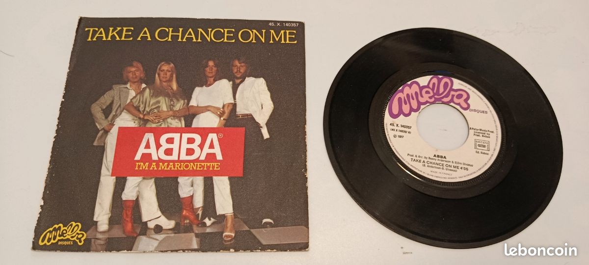 Vinyle 45 t Abba Take a chance on me (image 1)