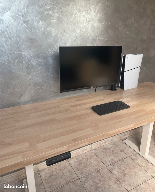 Bureau électrique 200x65 cm (image 1)