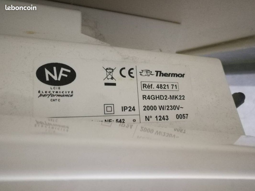 Radiateur à inertie 2000W Thermor Équateur 2 (image 2)