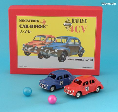 CIJ Ancien - Renault 4CV Police N°3/49 - Échelle 1:43 - Avec Boîte D'origine