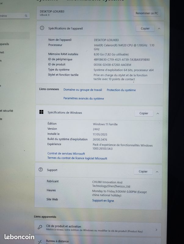 Tablette PC Chuwi Ubook X (image 8)