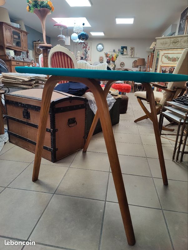 Table d'appoint vintage Bow Wood (image 4)