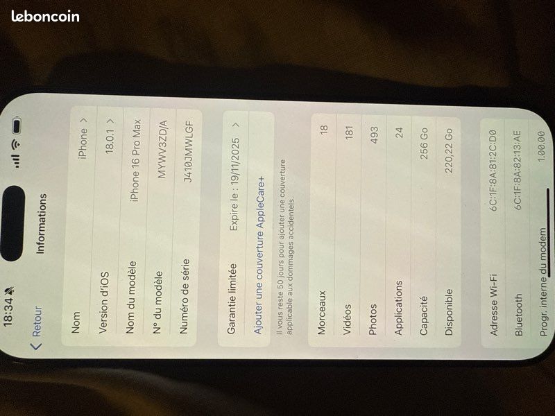 IPhone 16 pro Max (image 1)