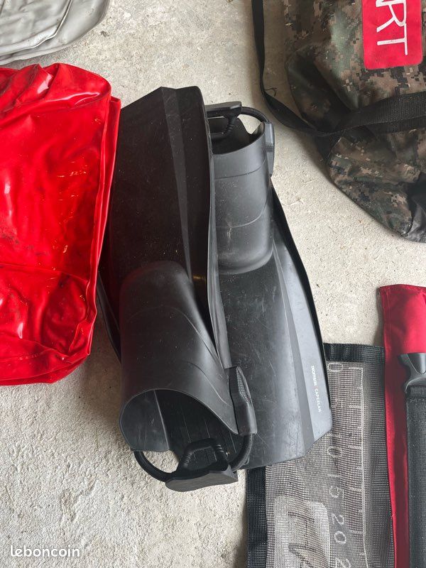 Float tube Hart rouge/camouflage AOR - pack complet, quasi neuf (image 5)