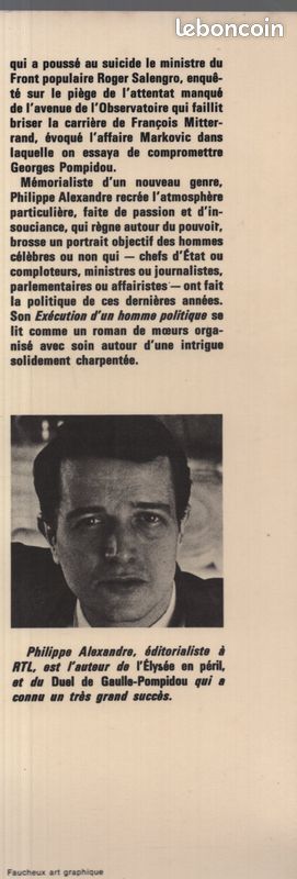 960V - Philippe ALEXANDRE / Exécution d'un homme politique (image 6)
