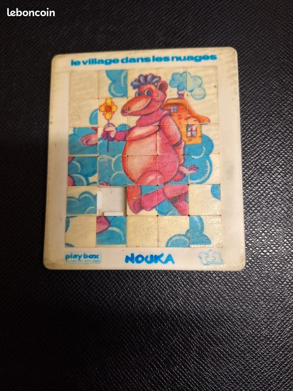 Puzzle Taquin Pousse-Pousse Yu-Gi-Oh! 1996 - Vintage Emballage D'origine