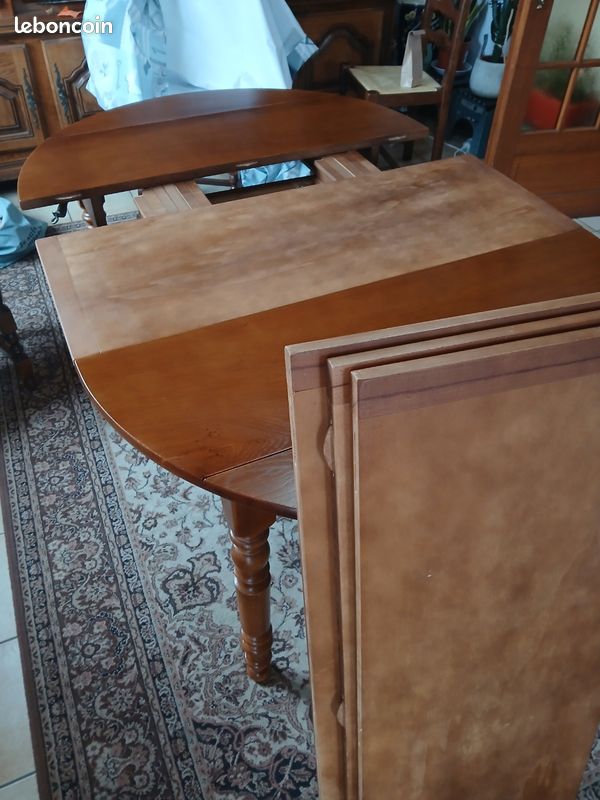 Table en chêne avec 5 allonges (image 2)