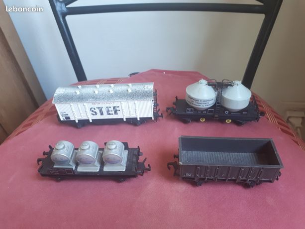 Wagons de marchandises marrons Lima pour modélisme ferroviaire à l'échelle HO