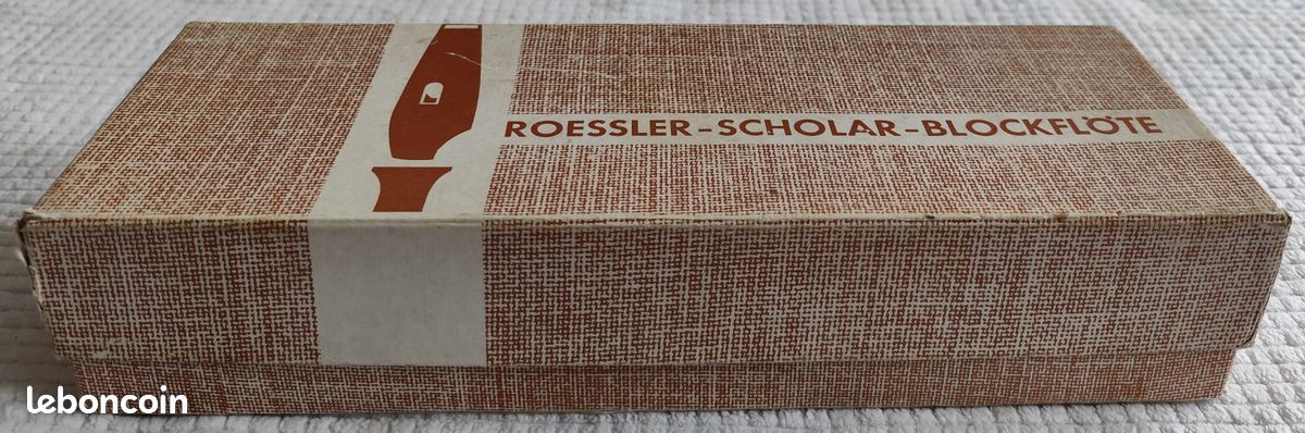 Flûte à bec ancienne Alto Roessler-Scholar-Blockflöte en bois (image 14)