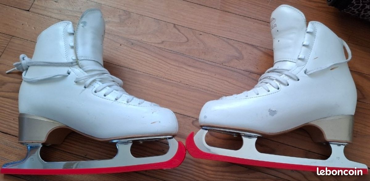 Vends patins à glace EDEA Wave blanc ivoire avec lames Balancè montées sur Gens de Confiance