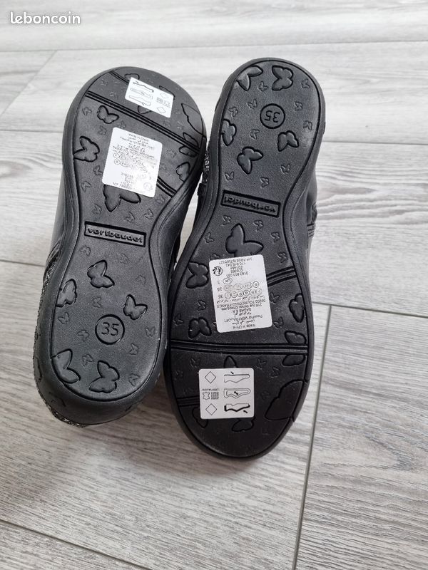 Boots noir argenté verbaudet pour fille (image 3)
