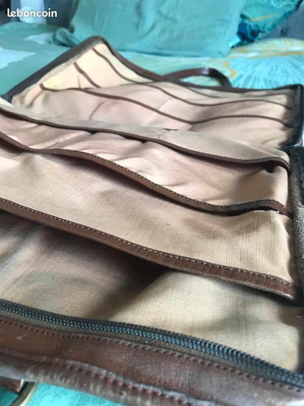 Cartable sacoche en cuir Vintage (image 5)