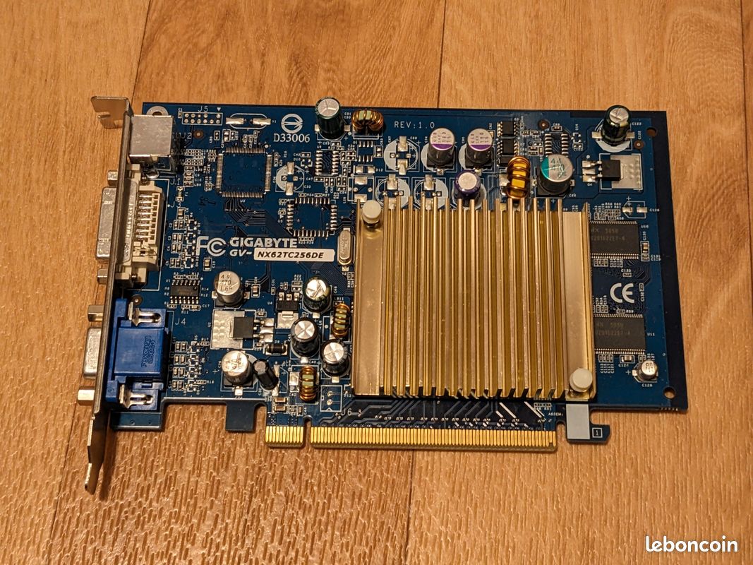 Carte graphique Gigabyte GV-NX62TC256DE NVidia Geforce 6200