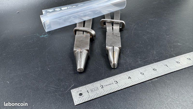 Lot de 2 pinces à tenon pour horloger mais idéal atelier d’horlogerie bijouterie (image 3)