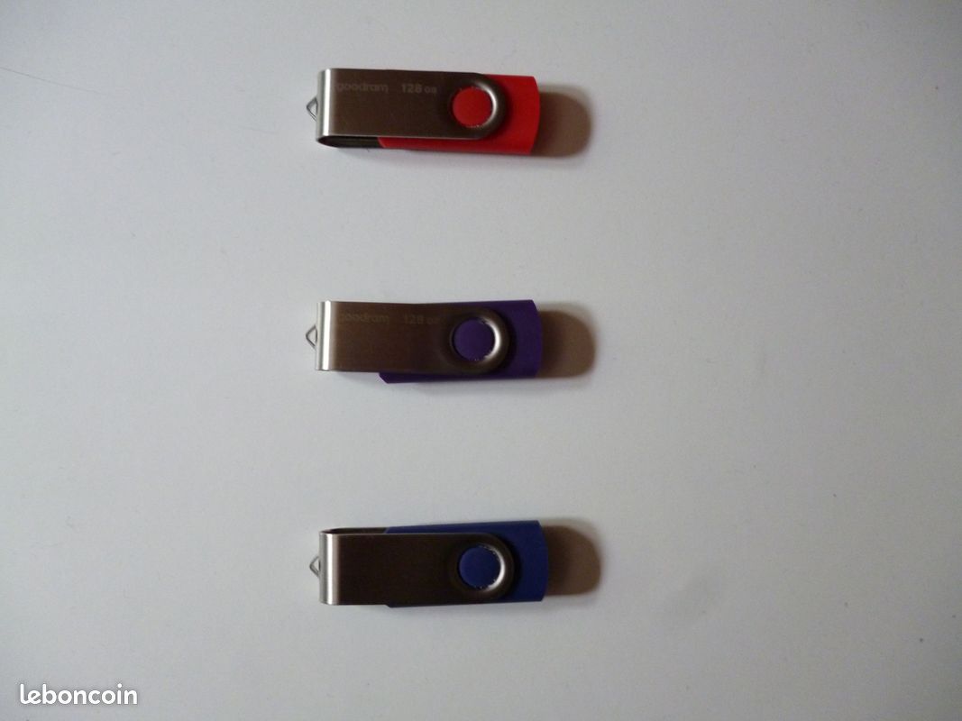 Lot de 3 cle usb 128 go 3.0 goodram (image 1)