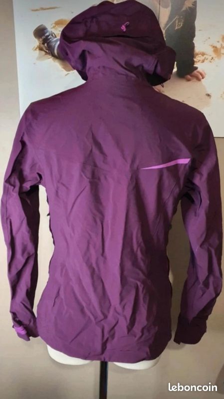 Veste randonnée imperméable 🥾 trekking 🏔️ forclaz 400 quechua MH500 décathlon femme taille 34/36 (image 5)