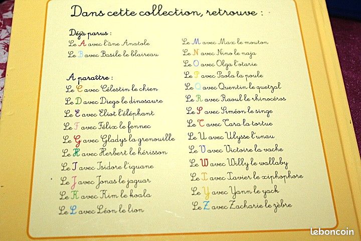 Lot de 9 livres de la série Mon alphabet des animaux du A au I (zoe24) (image 5)