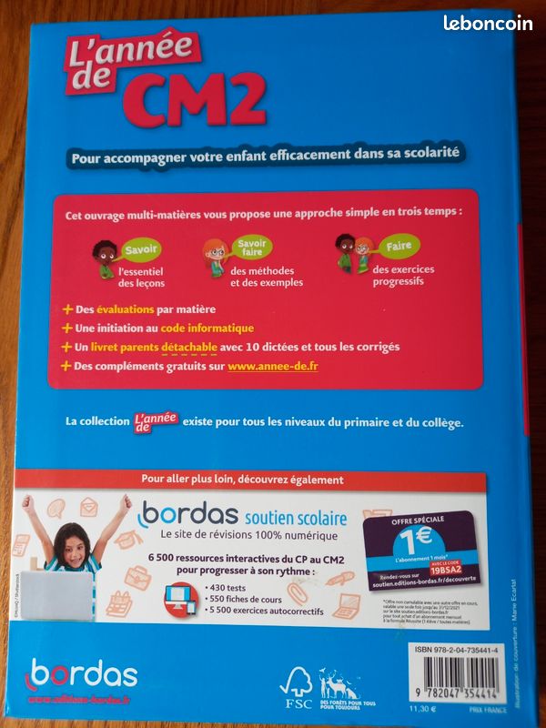 Livre l'année de cm2 Bordas (image 3)