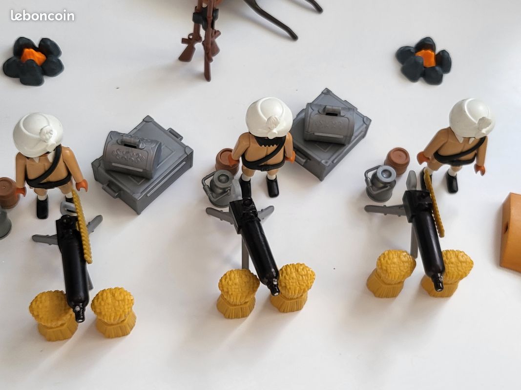 Playmobil soldat des Indes colonial anglais custom armée animaux lot 2 (image 7)