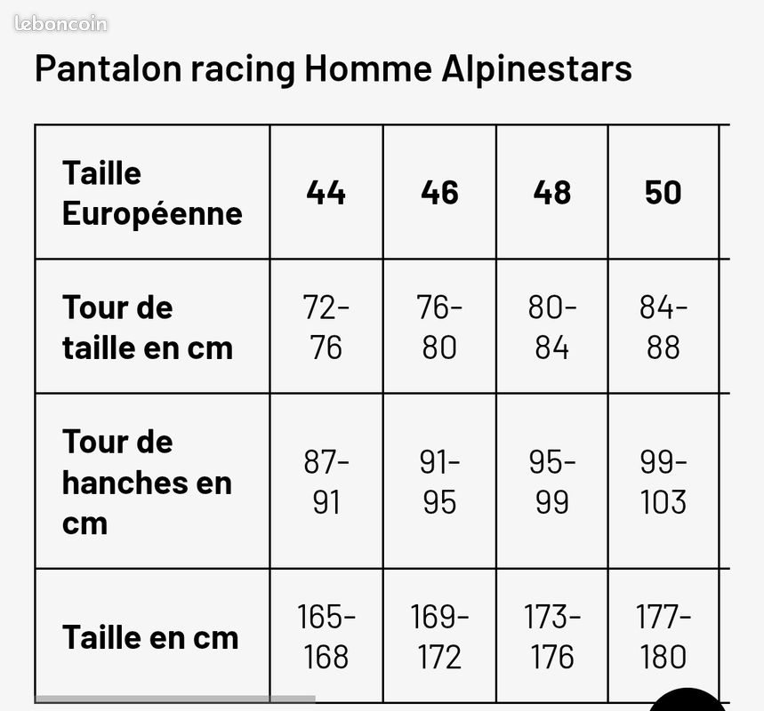 Pantalon Moto Guide Taille Pantalon Homme Pantalon Moto Équipement