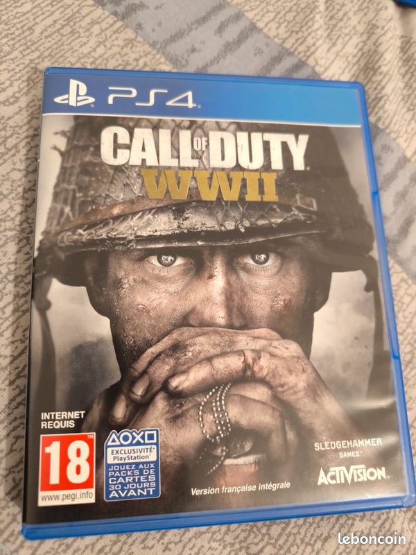 Jeu PS4 Call Of Duty WWII – Comme Neuf, Boîte Et Disque Impeccables