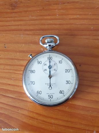 Chronomètre De Gousset ZIVY & Cie Paris - Fabriqué En Suisse, Argenté, Fonctionnel