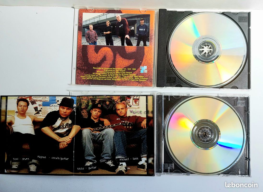 Lot 3 cd -59 TIMES THE PAIN / More out of today ; Twenty Percent of my hand; BLIND Anger &Hate (image 4)