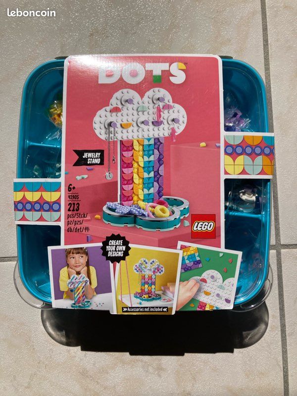 Lego 41905 Lego Rainbow Dots DOTS: Rainbow Jewellery Stand DIY