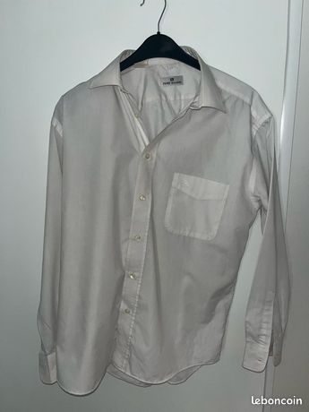Chemise Balmain Blanc taille 38 EU (tour de cou / collar) en Coton - 38476501