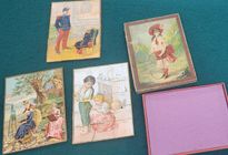 Boite avec 3 puzzles en bois - Années 1900/1920 - Collection