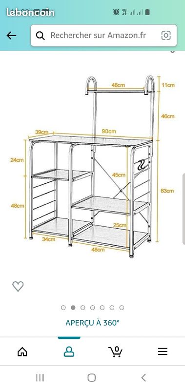Meuble étagère pour cuisine ou atelier (image 2)