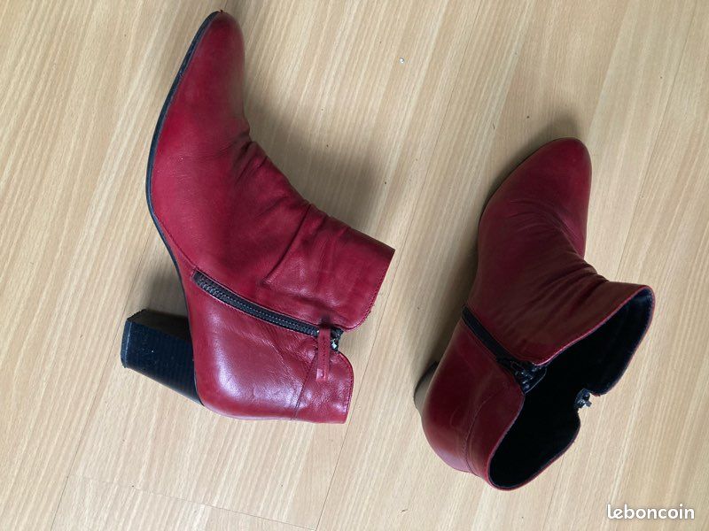 Bottines cuir (image 1)