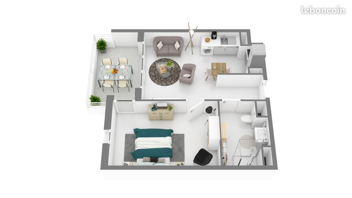 Appartement 2 pièces 38 m² · à Nice · 38 m² · 840 €/mois