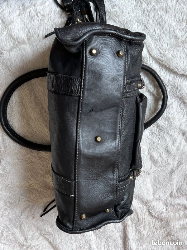 Samantha Look Sac à bandoulière Damen Echt Leder | Fabriqué en Italie, sac bandoulière réglable, design moderne, taille compacte 020964