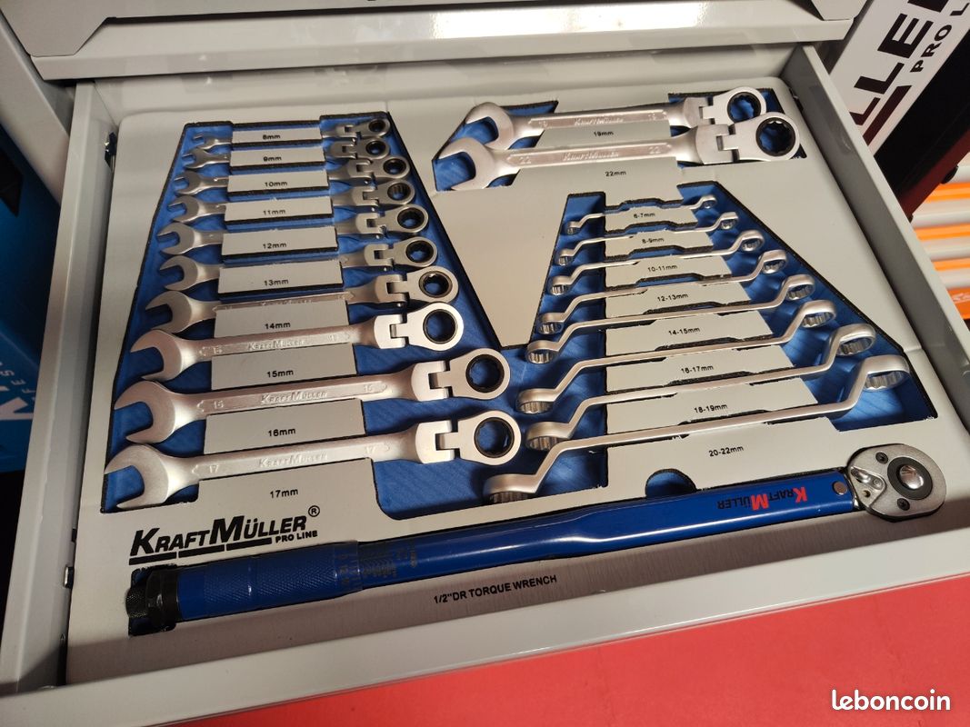 Servante d'atelier 8/8 outillés KraftMuller XL Pro (image 4)