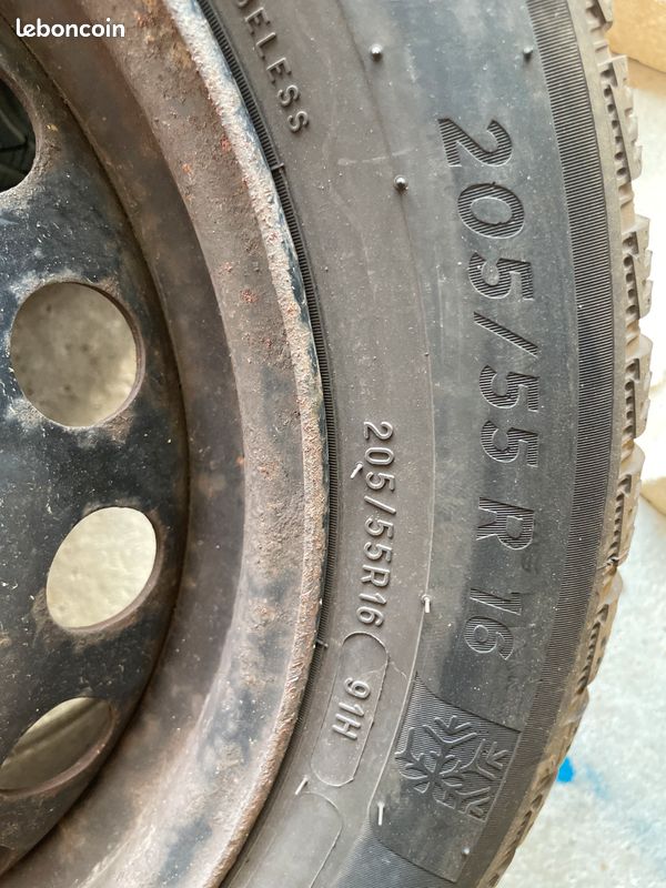 Pneus hiver Michelin alpin 6 sur jantes (image 2)