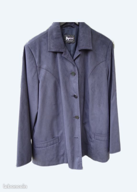 Veste blazer Claude Havrey T 50 coloris marine neuve (image 1)