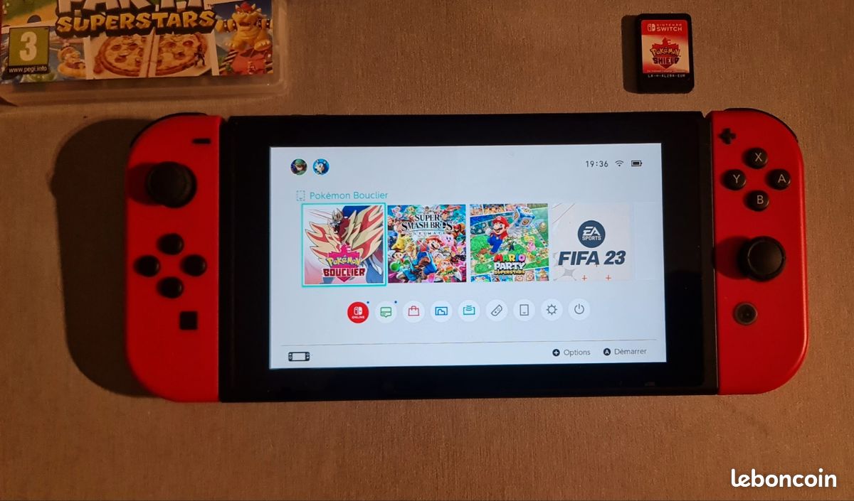 Switch pack Mario odyssey + jeu pokemon + pochette (image 5)