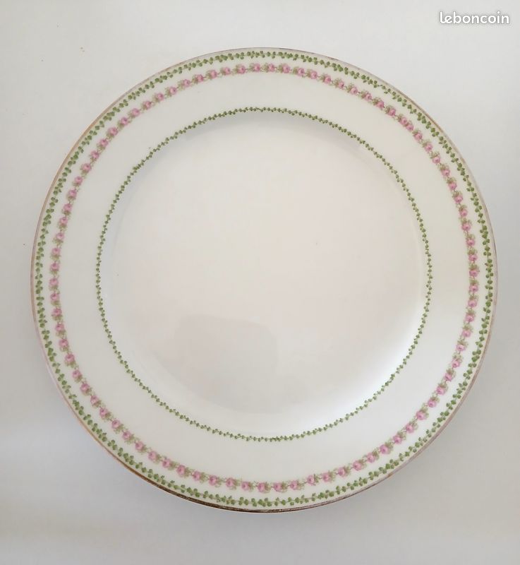 Assiette et coupe anciennes assorties (image 1)