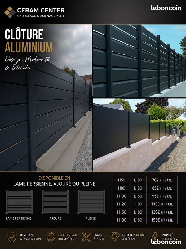 Panneaux alu ral7016 – délimitation de votre propriété (image 1)